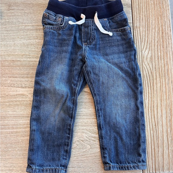 babyGap Pull-On Slim Fit Jeans with Washwell 2 pack dark and medium wash - Picture 5 of 8